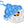 Blue Glitter Snowman Bubble Popper