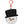 Black Hat Glitter Snowman Bubble Popper