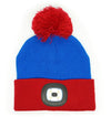 Night Owl LED Beanie for Kids  Red/Blue